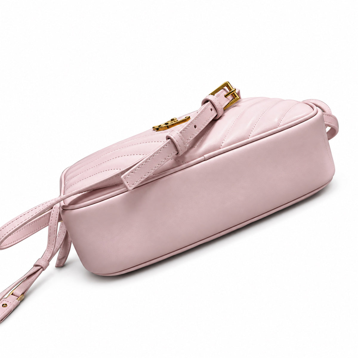 Saint Laurent YSL Lou Large Camera Bag – Blush Pink
