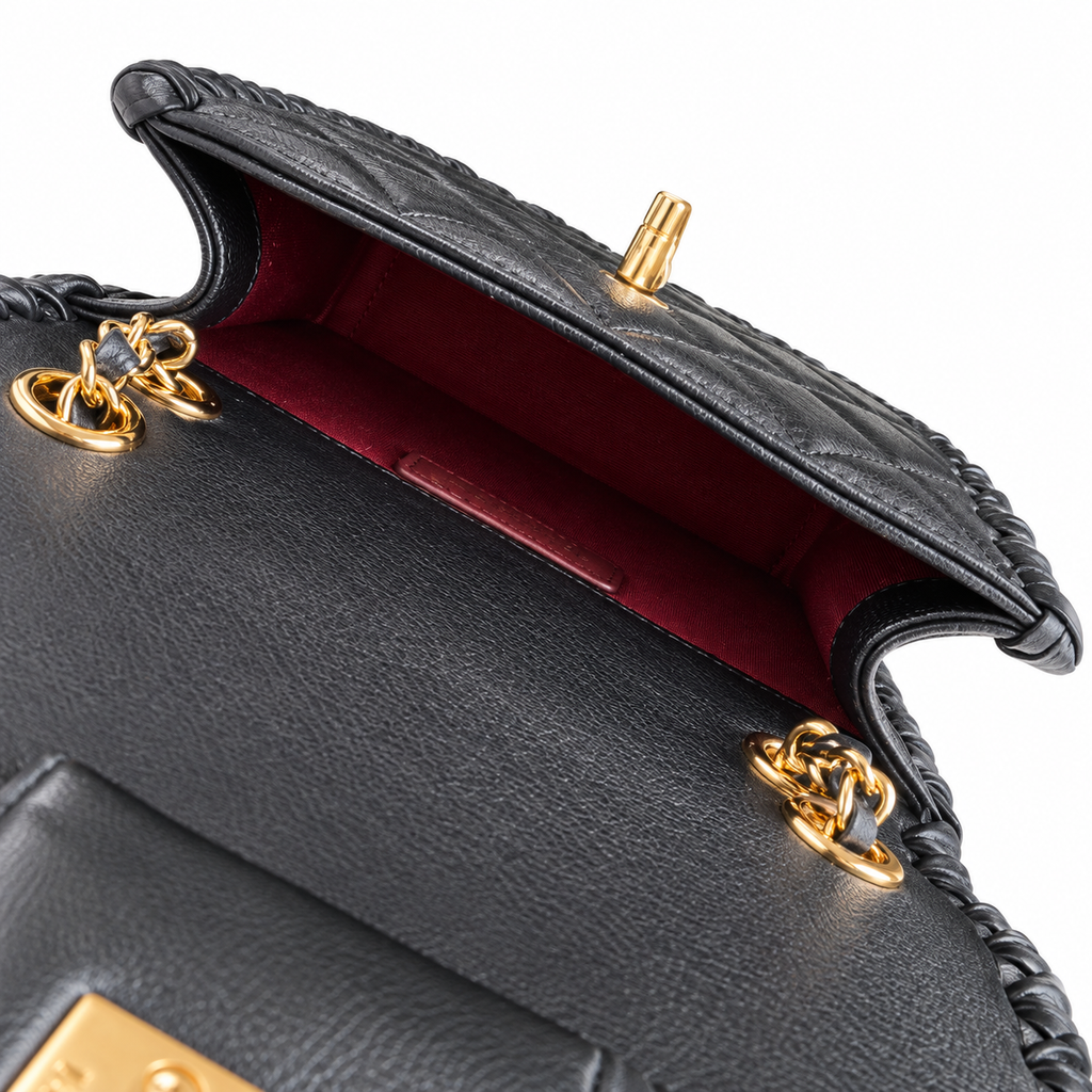 Chanel Quilted Leather Flap Bag 19cm