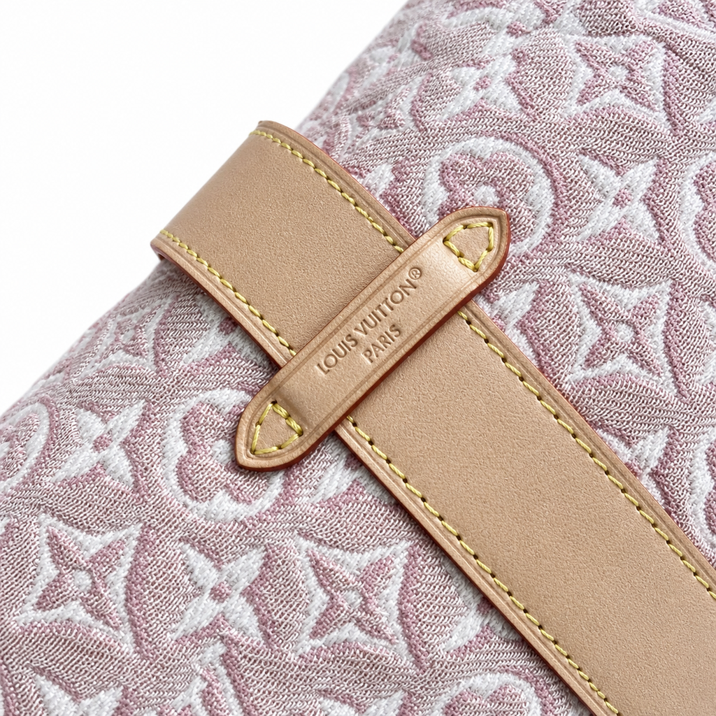Louis Vuitton Sac Plat Baguette – Pink Monogram Jacquard