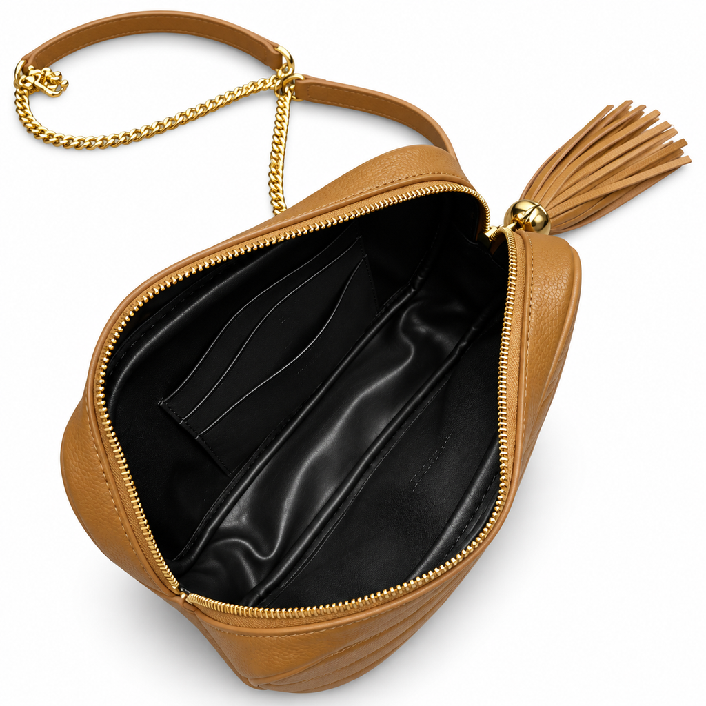Saint Laurent YSL Lou Mini Camera Bag – Caramel Gold