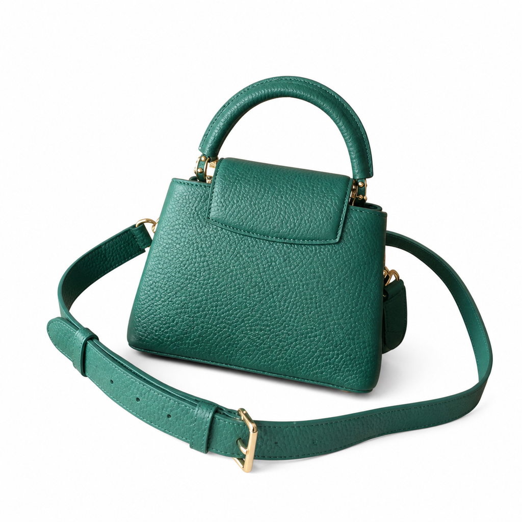 Louis Vuitton Capucines Mini – Emerald Taurillon Triple Chain