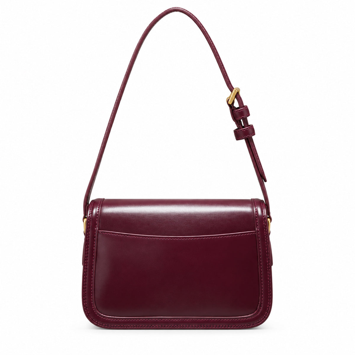 Saint Laurent Solferino Bag – Burgundy Leather