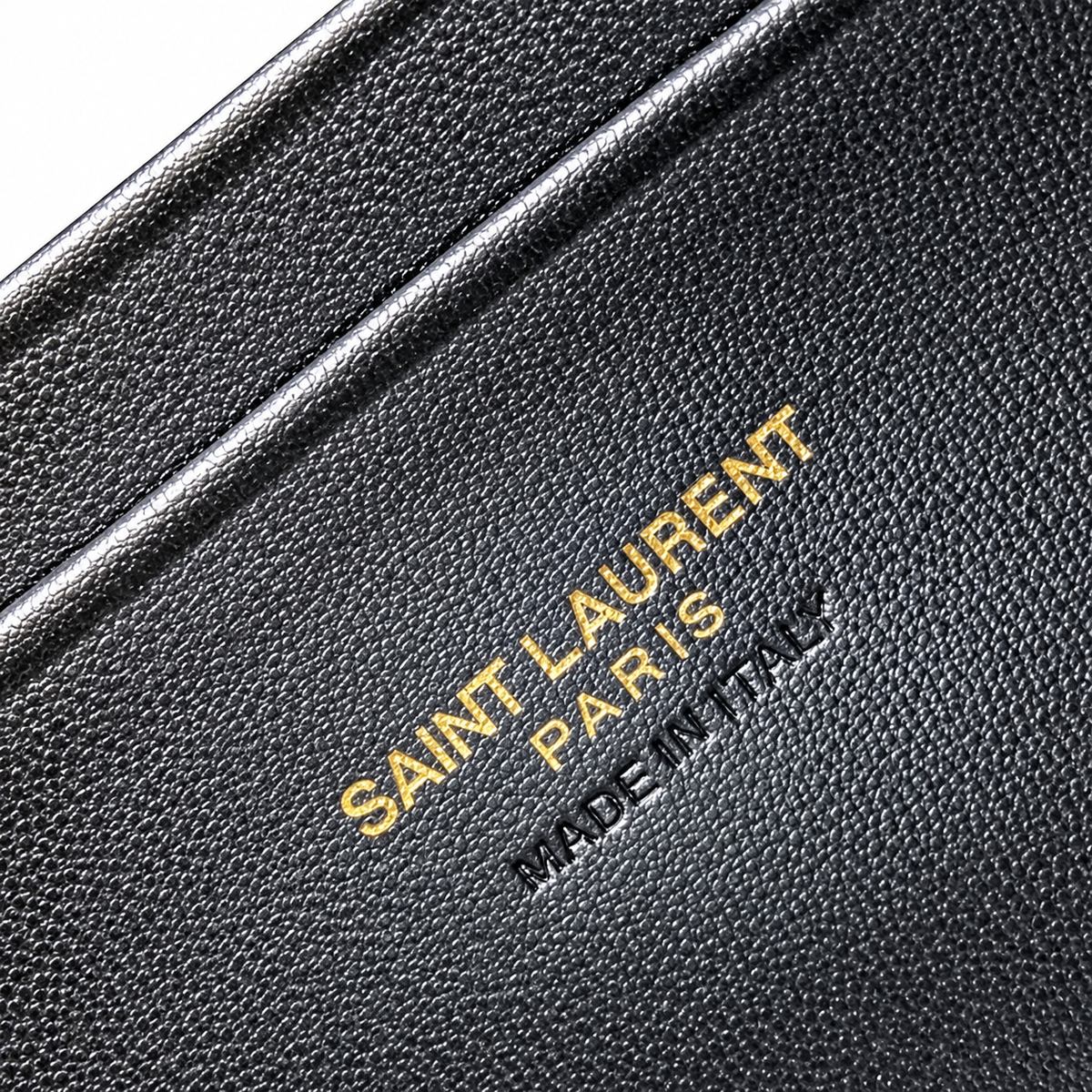 Saint Laurent YSL Lou Mini Camera Bag – White Gold