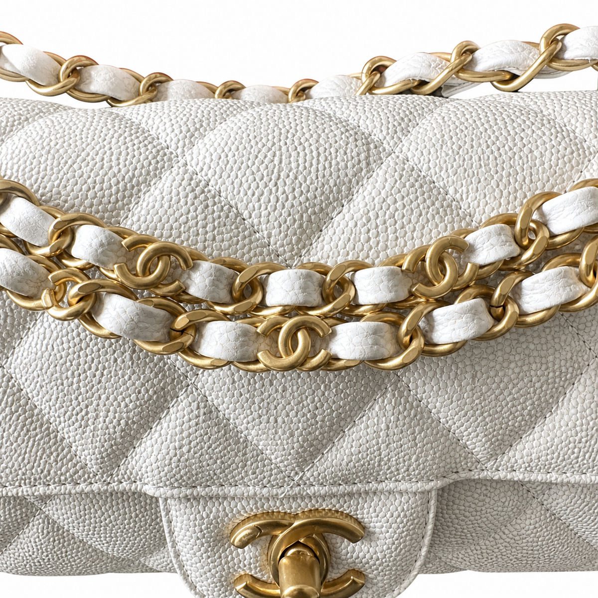 Chanel Diamond-Quilted Mini Vanity Chain Crossbody