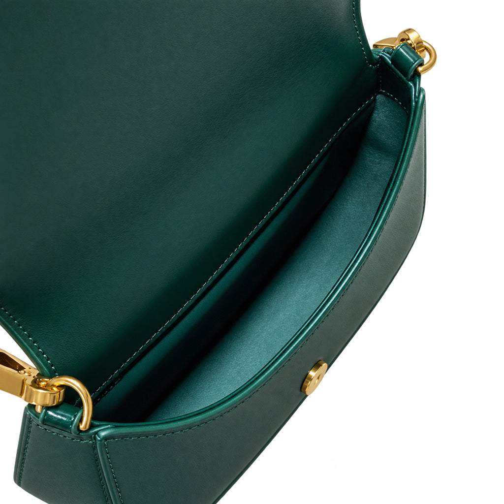 Saint Laurent Voltaire Shoulder Bag in Forest Green
