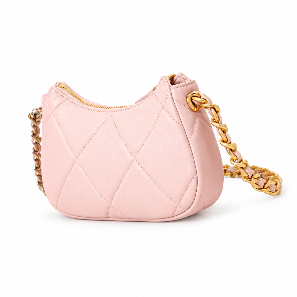 Chanel Quilted Leather Clutch-Style Chain Shoulder