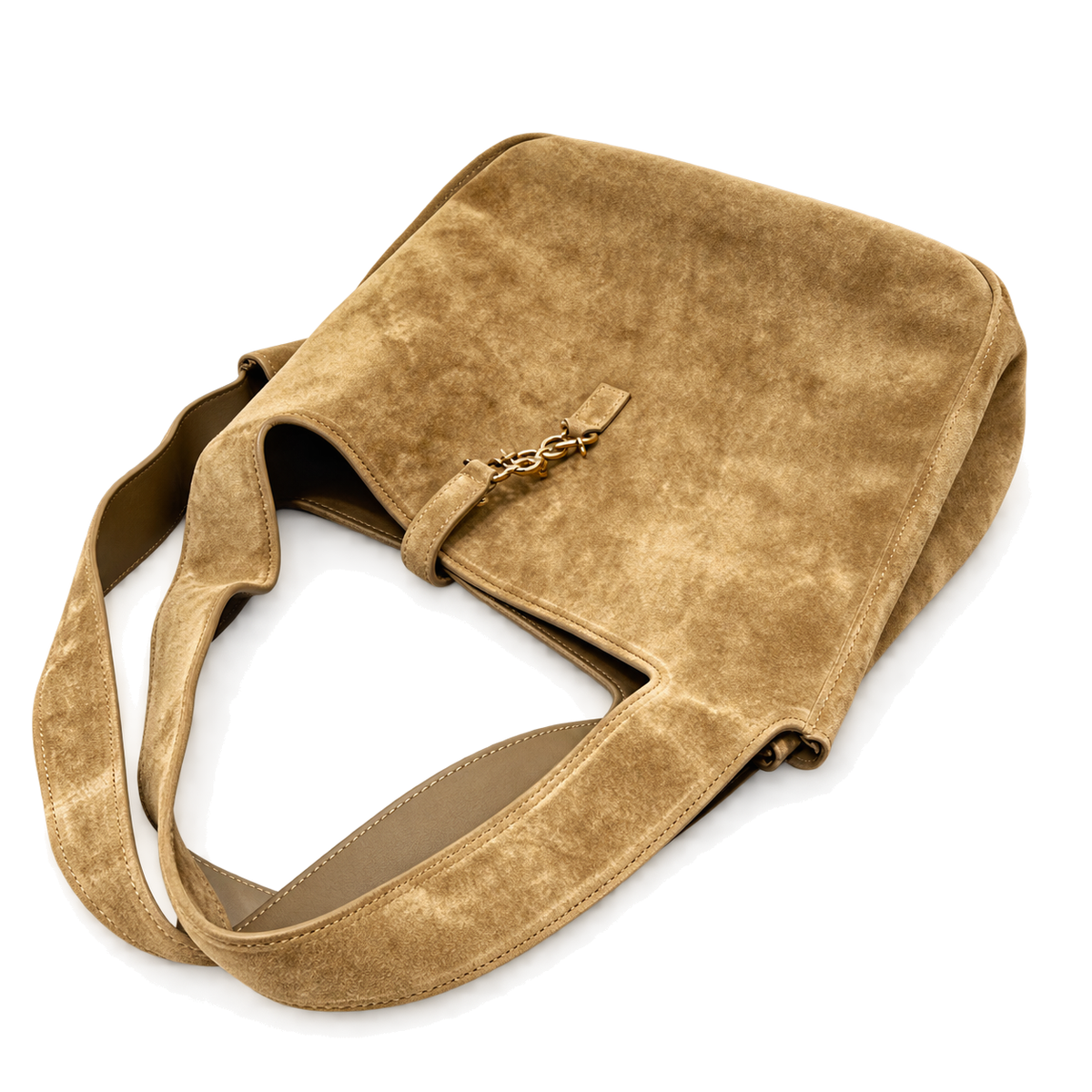Saint Laurent YSL Bea Tote Bag – Sand Suede