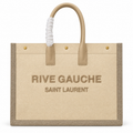 Saint Laurent Rive Gauche Tote – Natural Linen Beige