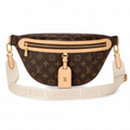 Louis Vuitton Bumbag Monogram Canvas Waist Bag Cream Logo Strap
