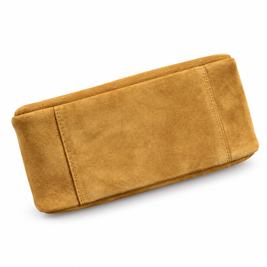 Saint Laurent YSL Le 5 à 7 Hobo – Mustard Suede Gold