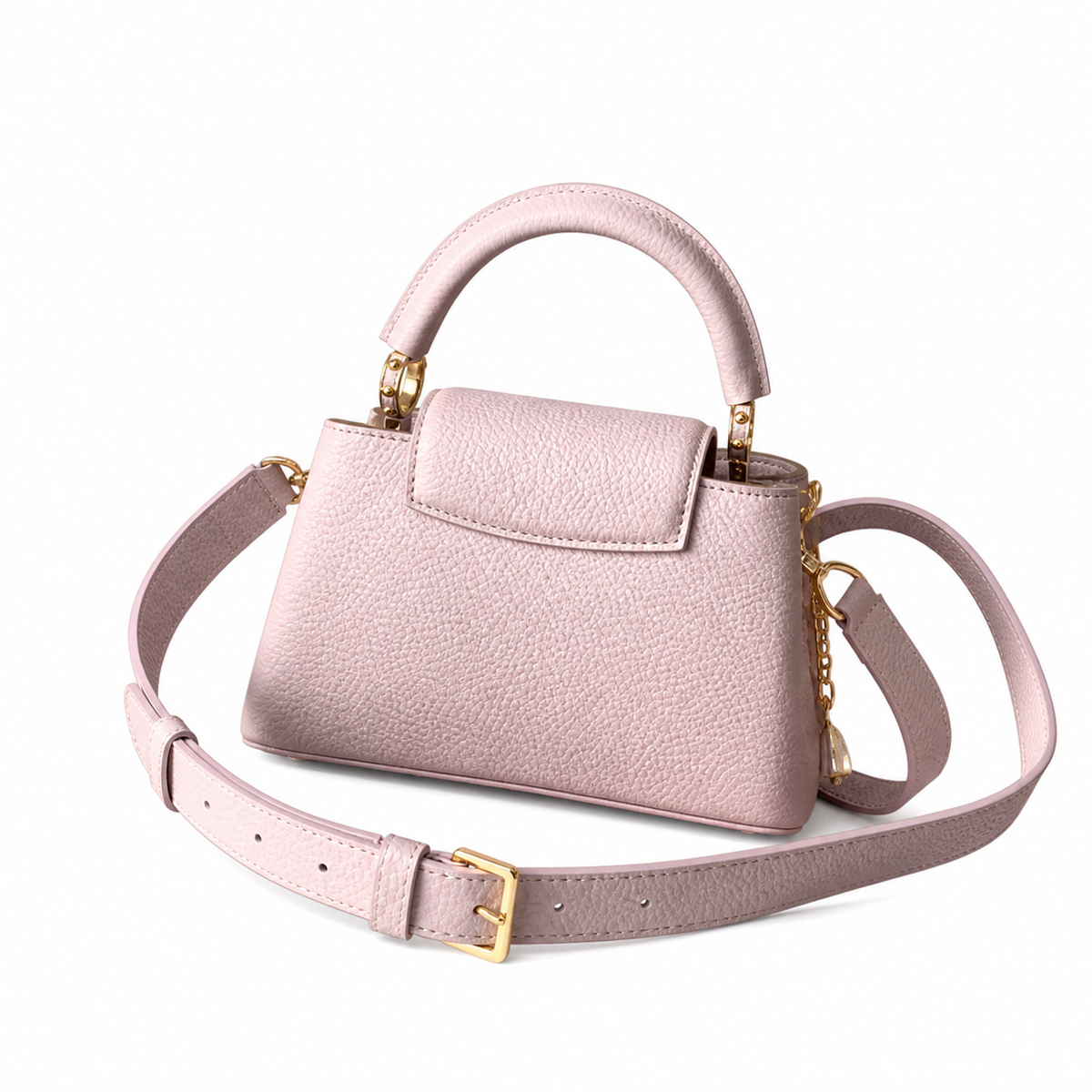 Louis Vuitton Capucines Mini – Blush Pink Flower Chain