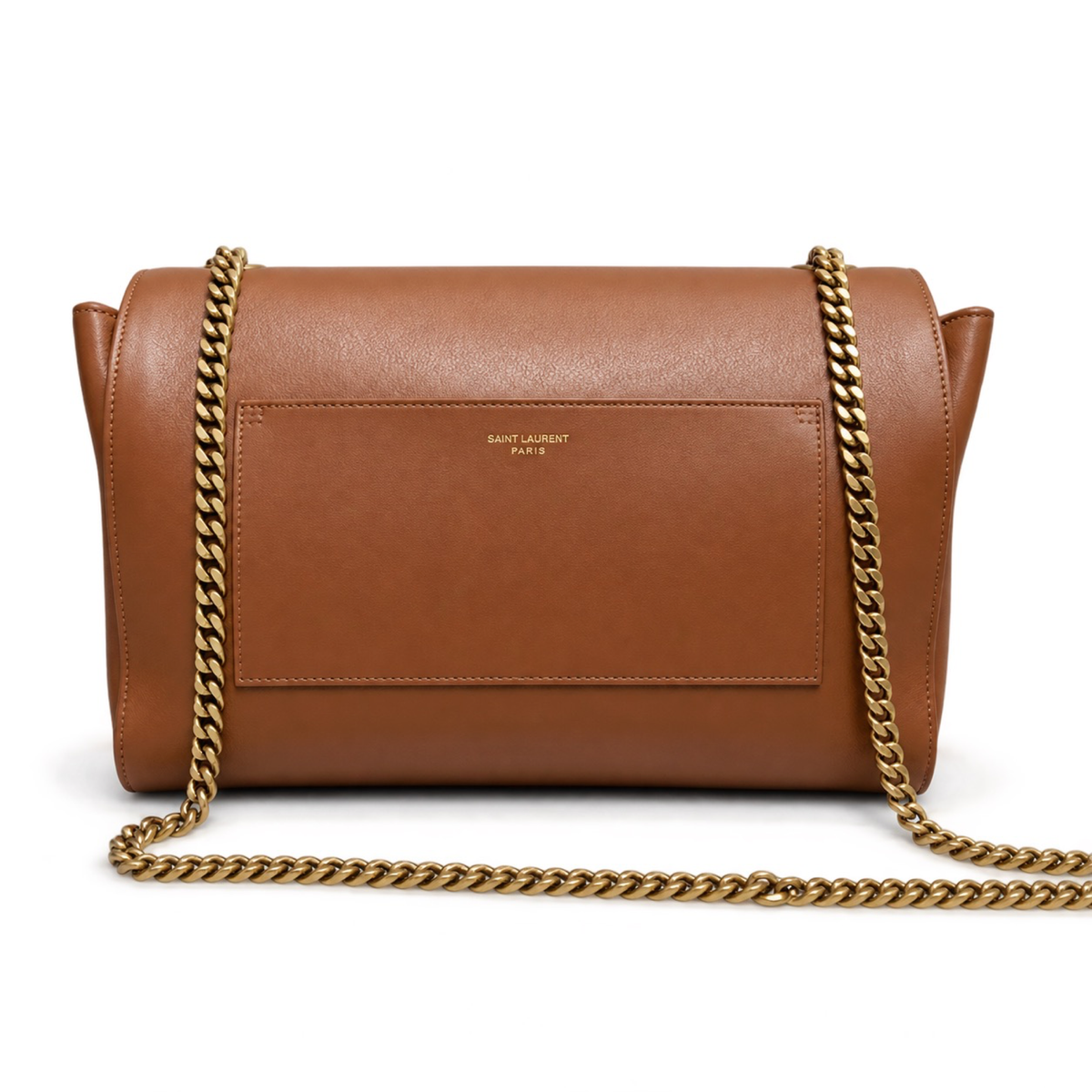 Saint Laurent YSL Kate Large Chain Bag – Caramel