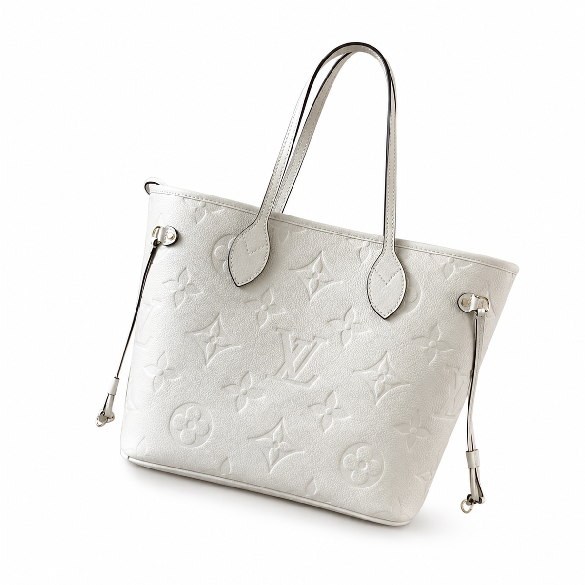 Louis Vuitton Neverfull MM – White Monogram Empreinte