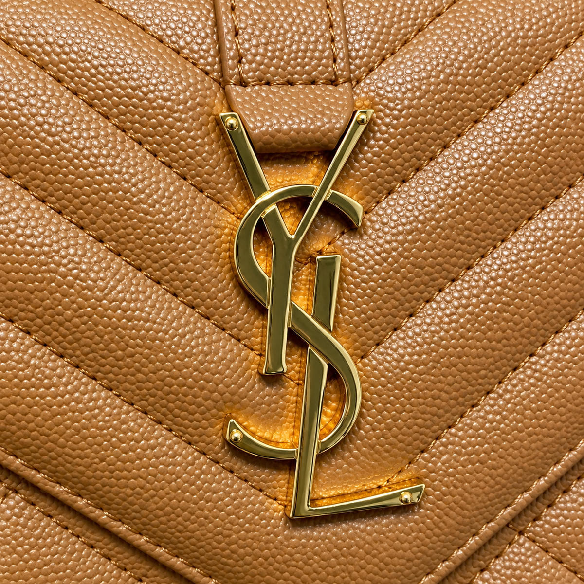 Saint Laurent YSL Envelope Bag – Camel Gold