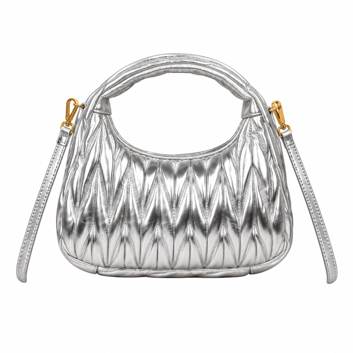Miu Miu Leather Top Handle Bag 23 cm