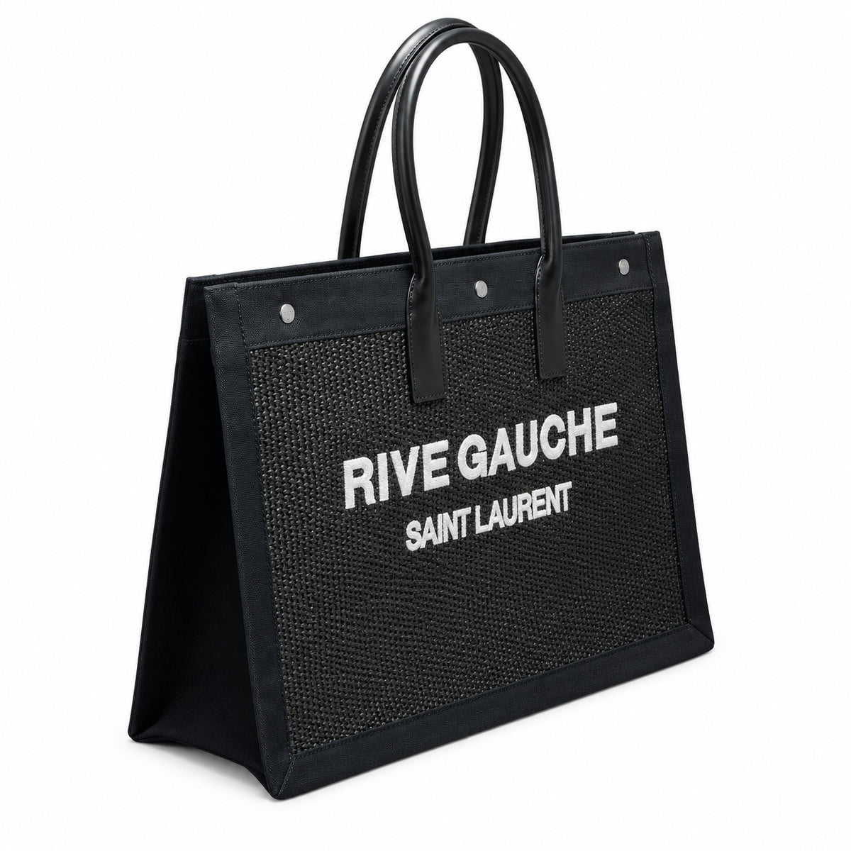 Saint Laurent Rive Gauche Large Tote Bag in Black