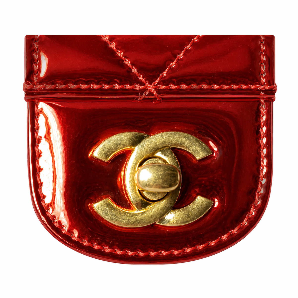Chanel Classic Quilted Wallet on Chain WOC | CC Turn-Lock Chain Strap — 18cm