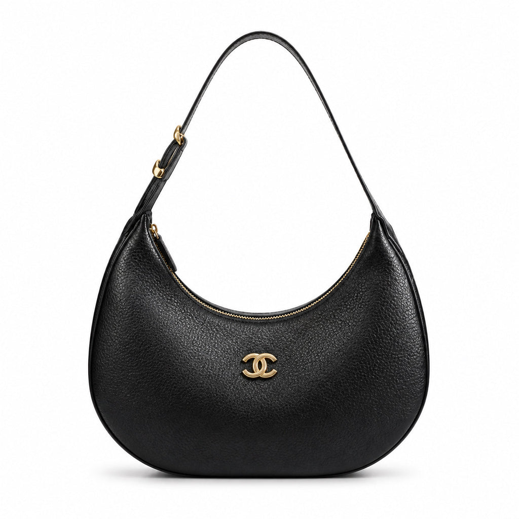Chanel Classic Quilted Top Handle Bag | CC Turn-Lock & Chain — 30cm