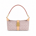 Louis Vuitton Sac Plat Baguette – Pink Monogram Jacquard