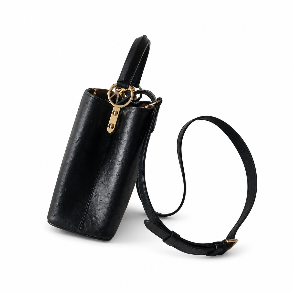Louis Vuitton Capucines BB – Black Ostrich Leather