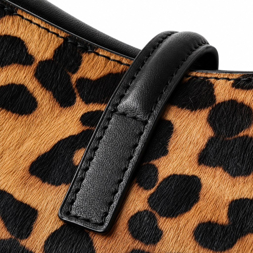Saint Laurent YSL Le 5 à 7 Hobo – Leopard Gold