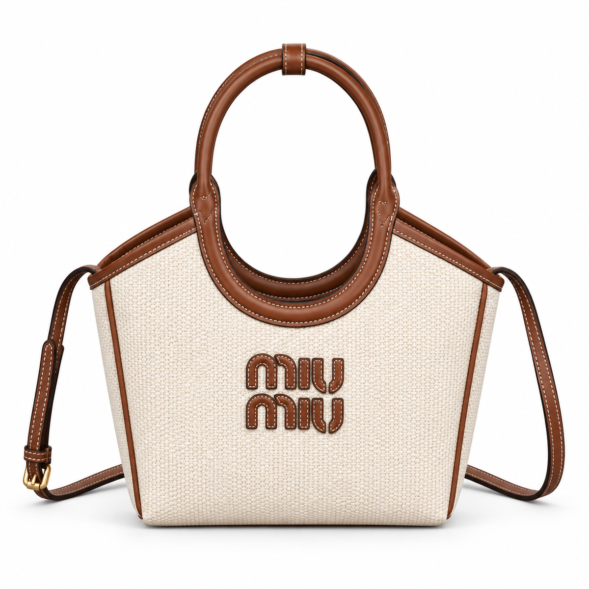 Miu Miu Convertible Leather Bag 22 cm