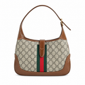Gucci Jackie 1961 Small Hobo in GG Supreme Canvas with Web Stripe