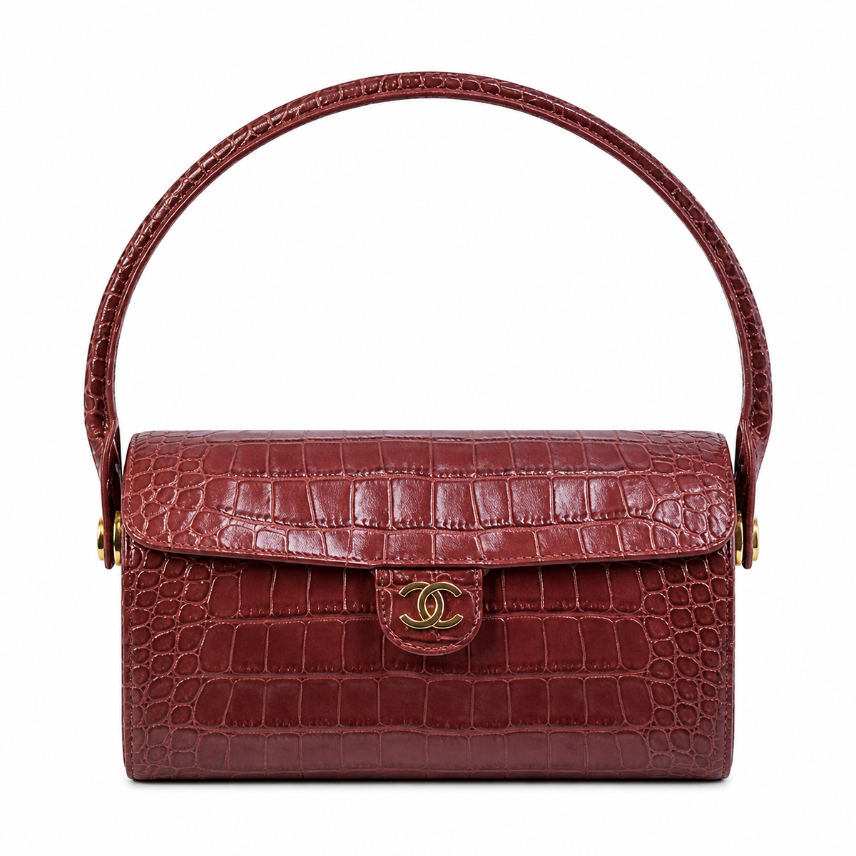 Chanel CC Quilted Top Handle Bag | Detachable Chain & Gold — 23cm
