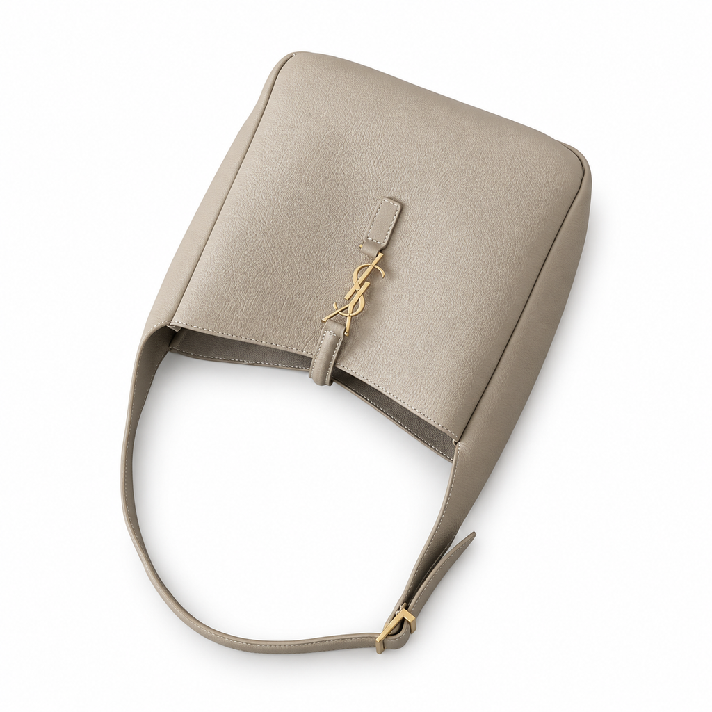Saint Laurent YSL Le 5 à 7 Hobo – Taupe Gold