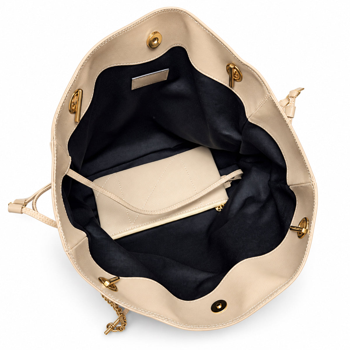 Saint Laurent YSL Jamie Tote Bag – Sand Quilted Leather
