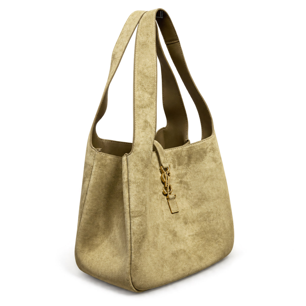YSL Le 5 à 7 Tote Bag – Khaki Suede