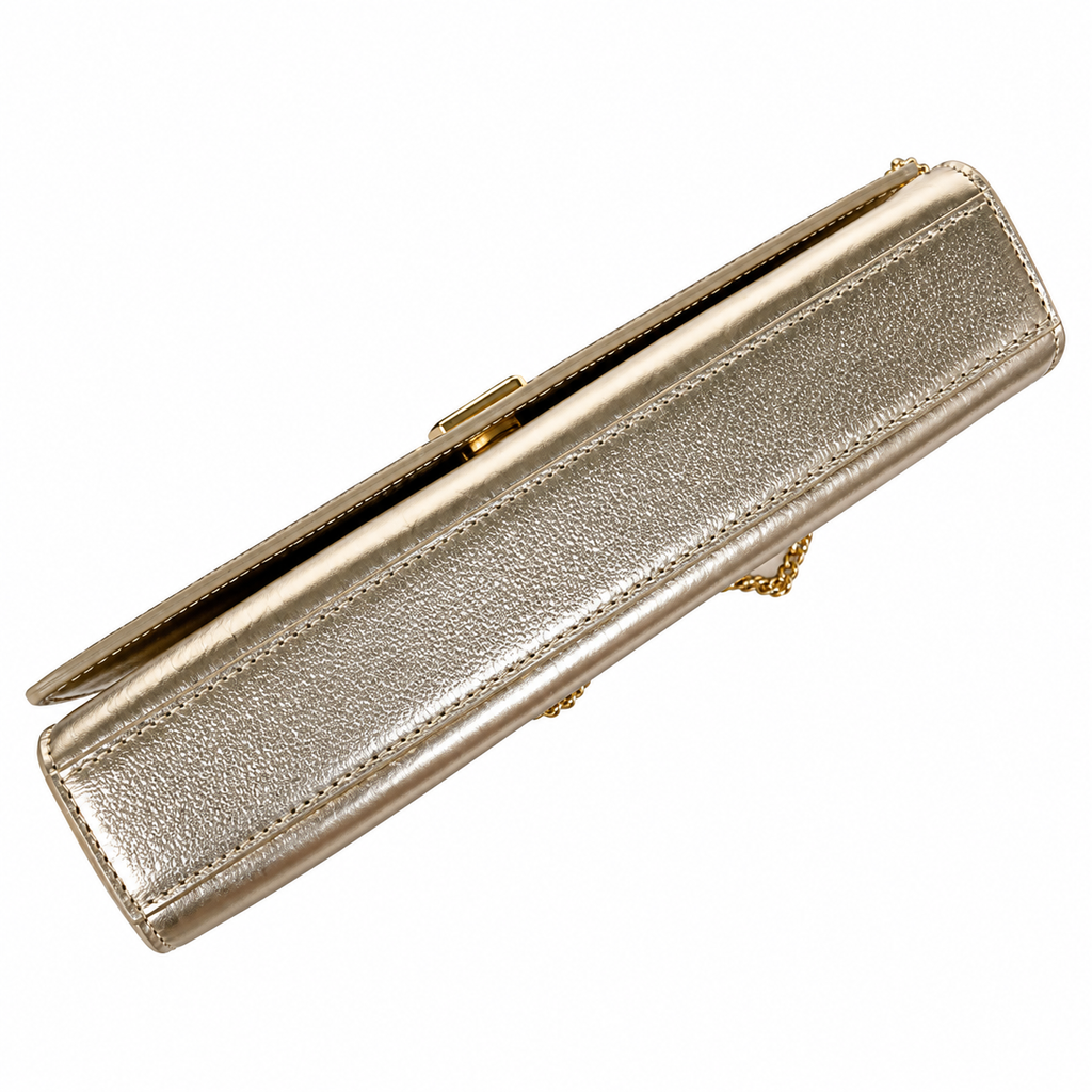 Saint Laurent YSL Kate Chain Bag – Gold Metallic Leather