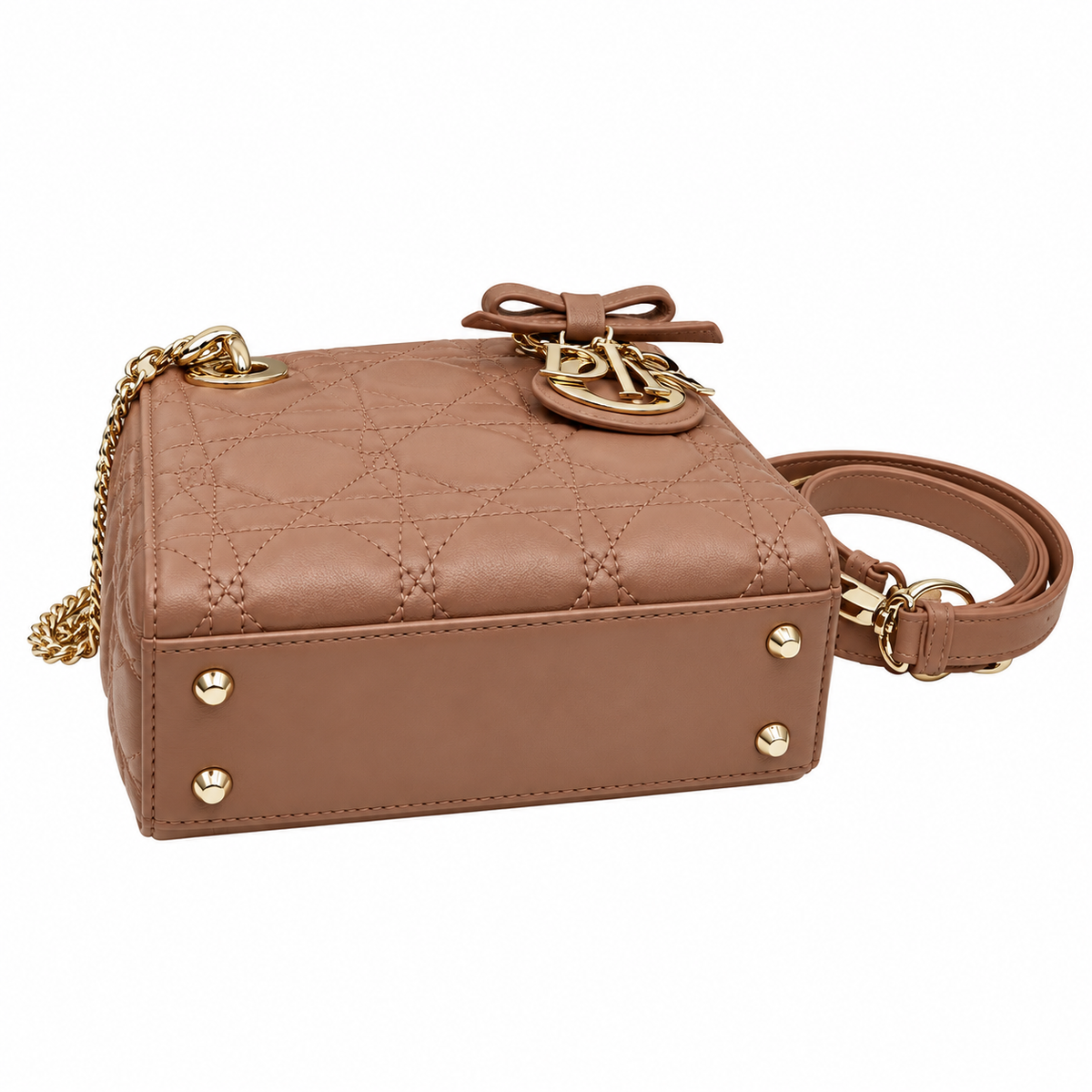 Dior Cannage Quilted Crossbody Flap Bag 17cm