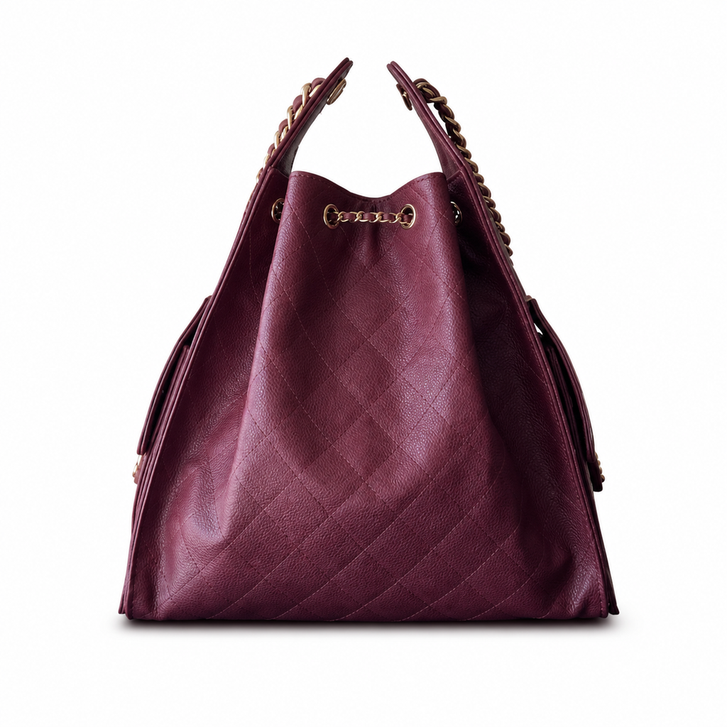 Chanel Diamond-Quilted Oversized Duffle Crossbody