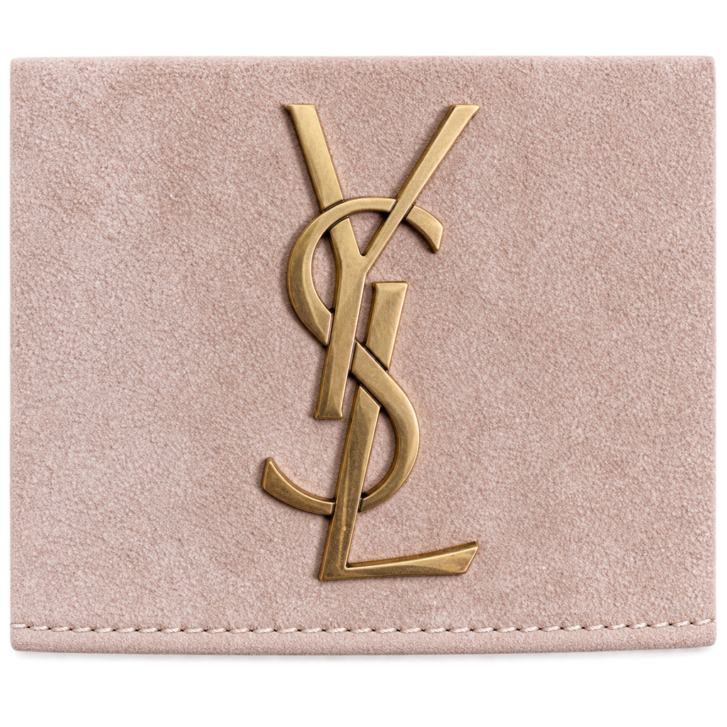 Saint Laurent YSL Kate Chain Bag – Nude Suede Gold