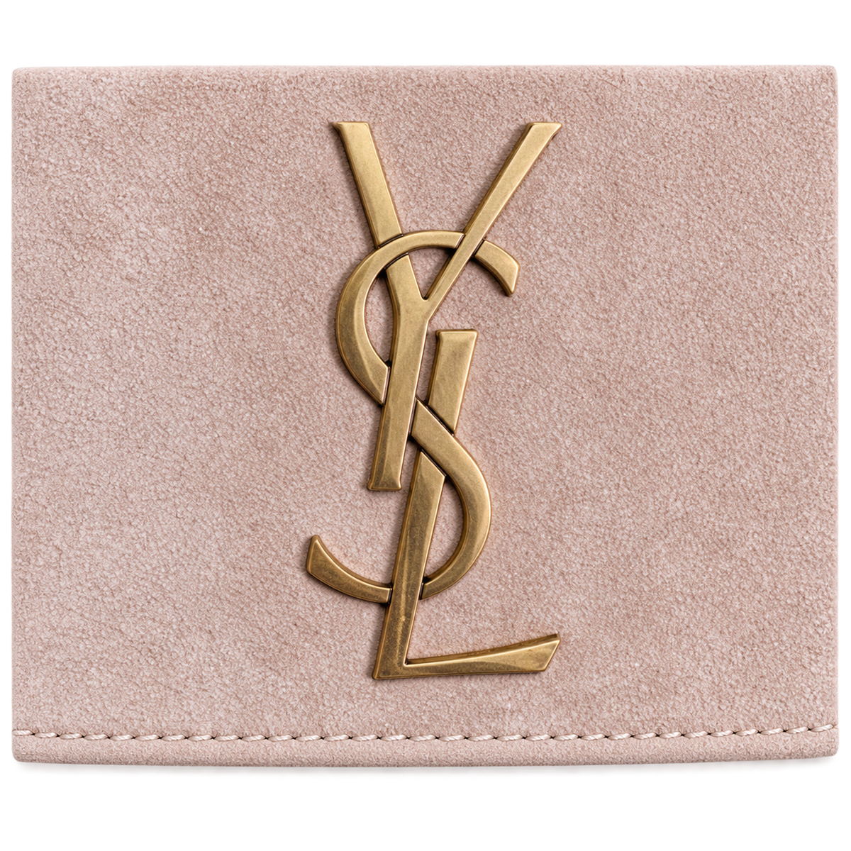 Saint Laurent YSL Kate Chain Bag – Nude Suede Gold