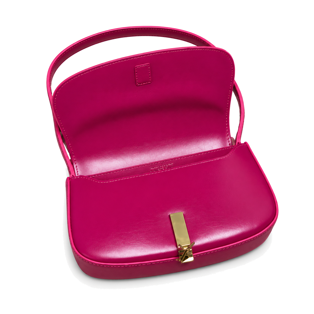 Saint Laurent Voltaire Shoulder Bag in Fuchsia