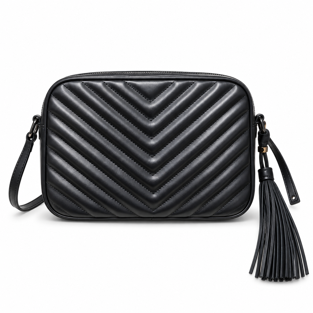 Saint Laurent YSL Lou Camera Bag – Black on Black