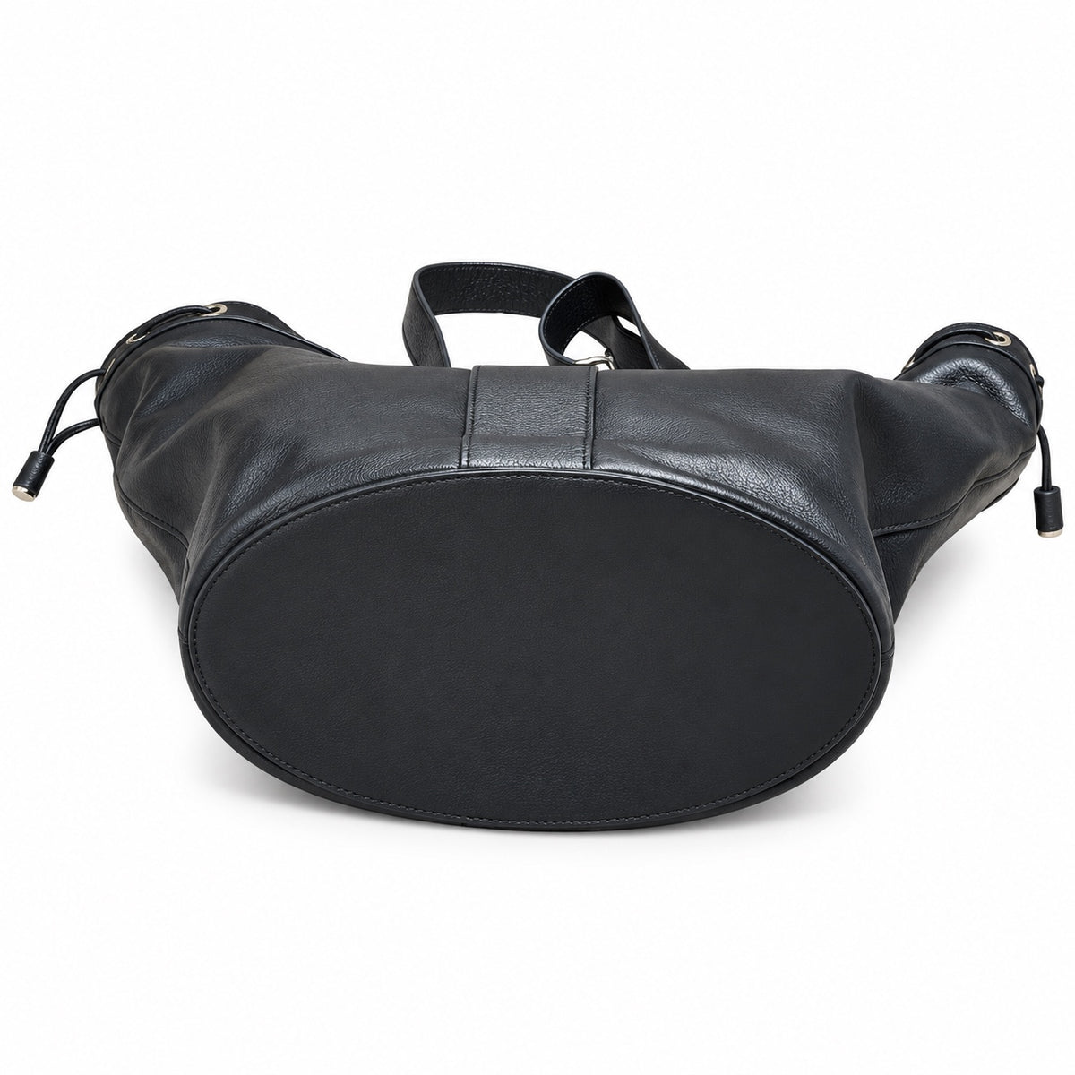 YSL Yslide Tote Bag – Black Leather