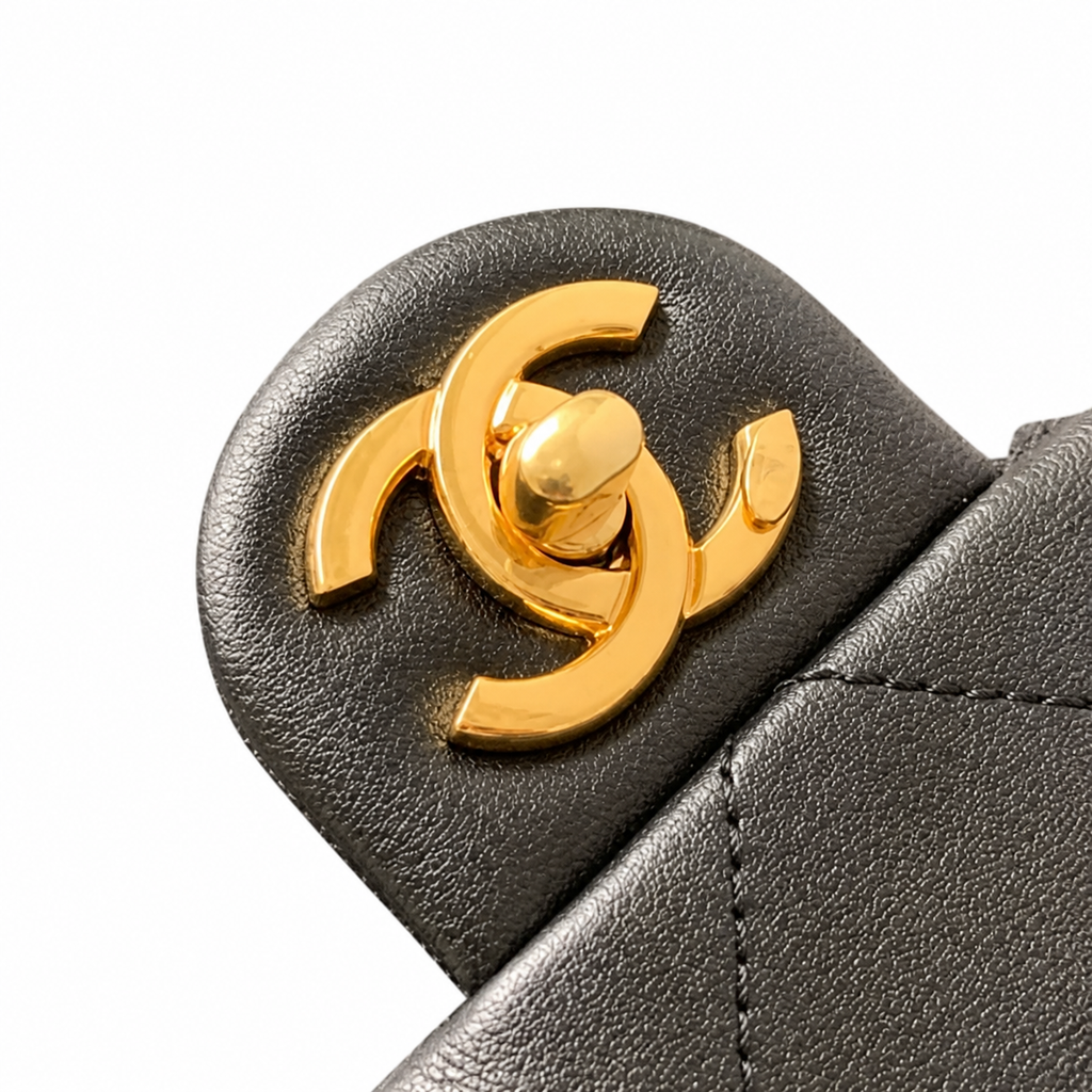 Chanel Classic Quilted Large Shopping Bag | CC Turn-Lock Top Handle — 47cm
