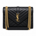 Saint Laurent YSL Envelope Large – Black Gold