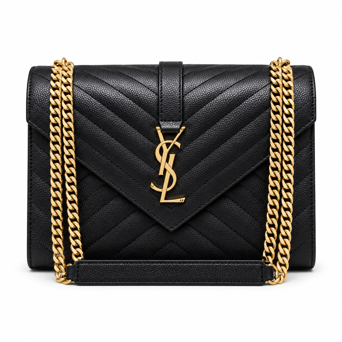 Saint Laurent YSL Envelope Large – Black Gold