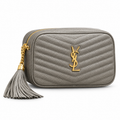 Saint Laurent YSL Lou Mini Camera Bag – Grey Gold