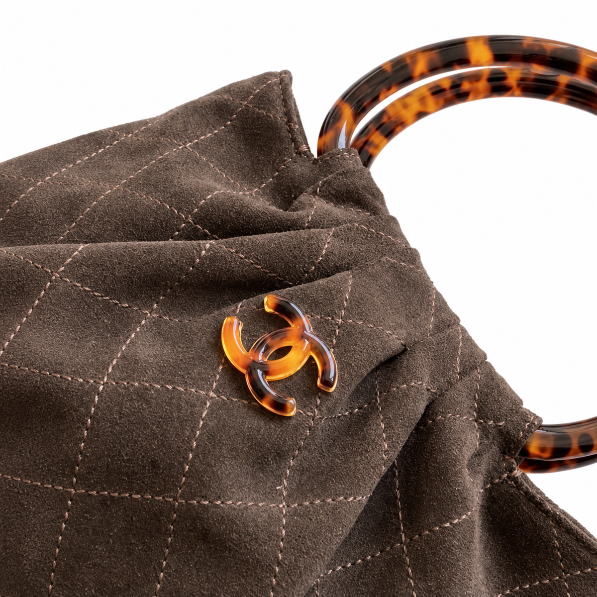 Chanel Quilted Lambskin Round Clasp Crossbody Bag