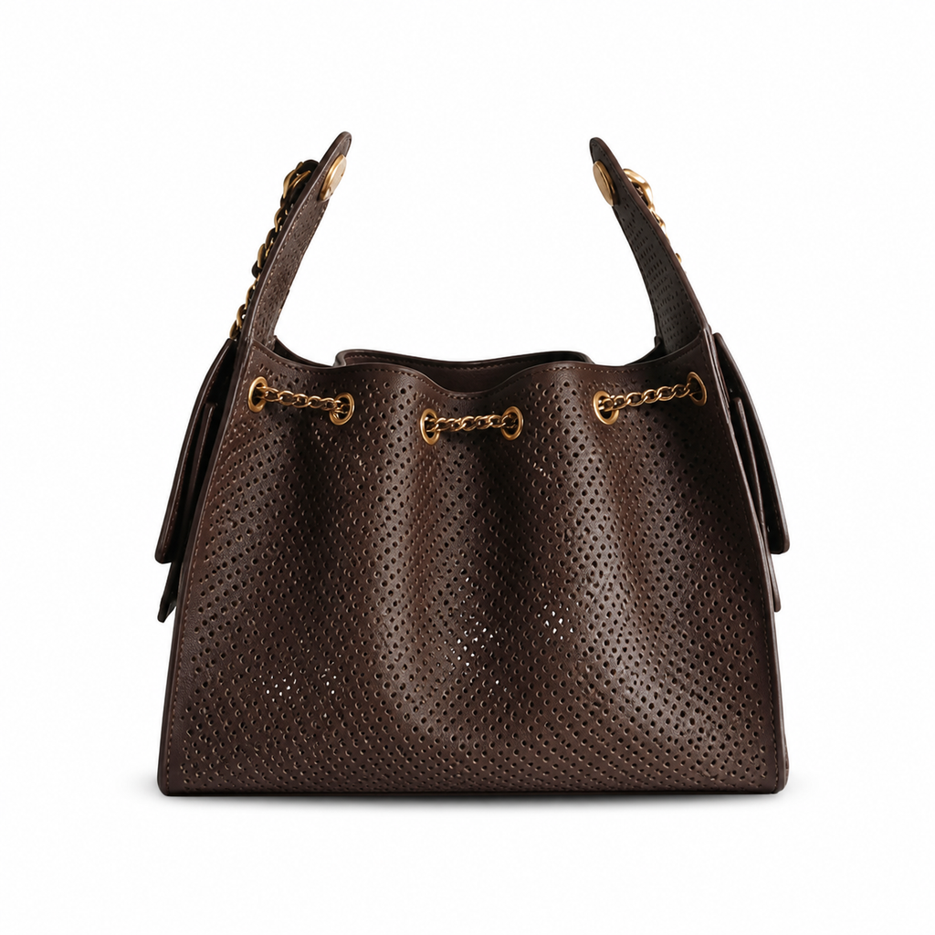 Chanel Classic Quilted Handbag | CC Turn-Lock Rigid Top Handle Chain Strap — 26x30cm