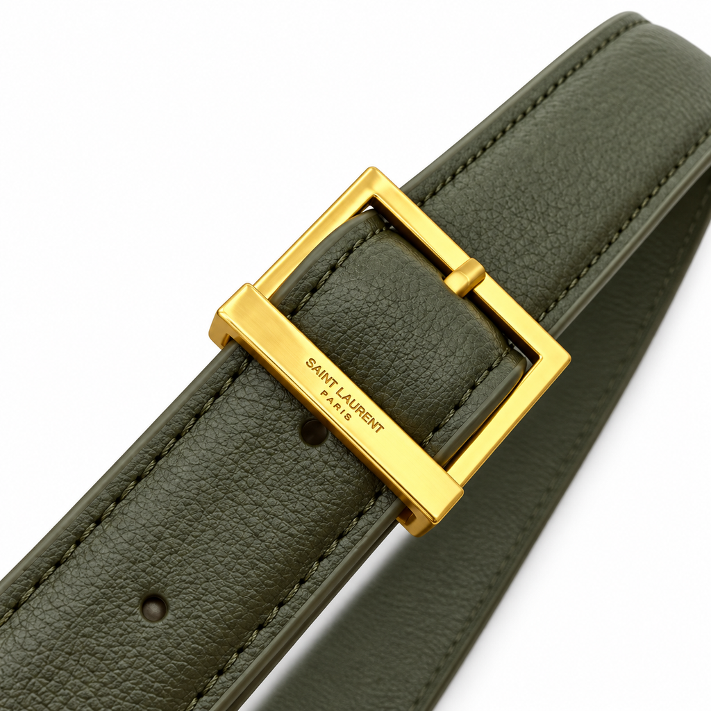 Saint Laurent YSL Le 5 à 7 Hobo – Khaki Gold