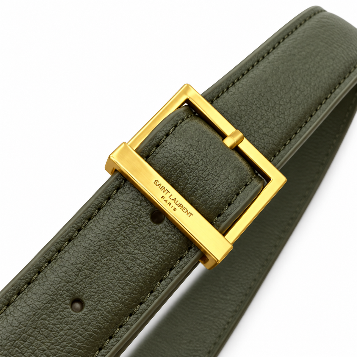 Saint Laurent YSL Le 5 à 7 Hobo – Khaki Gold
