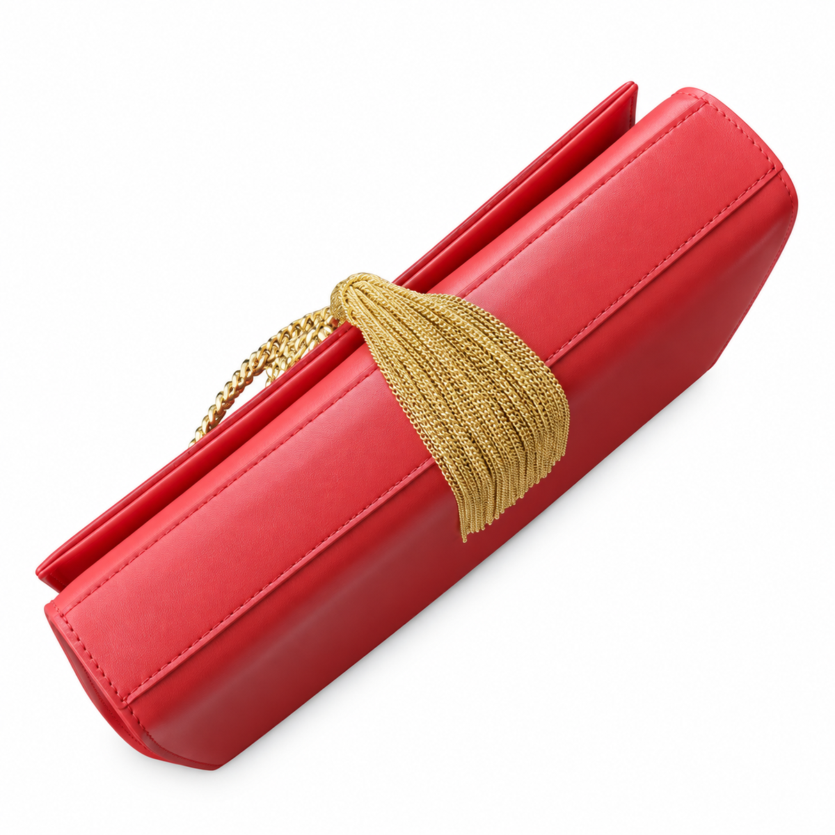 Saint Laurent YSL Kate Medium – Red Gold Tassel