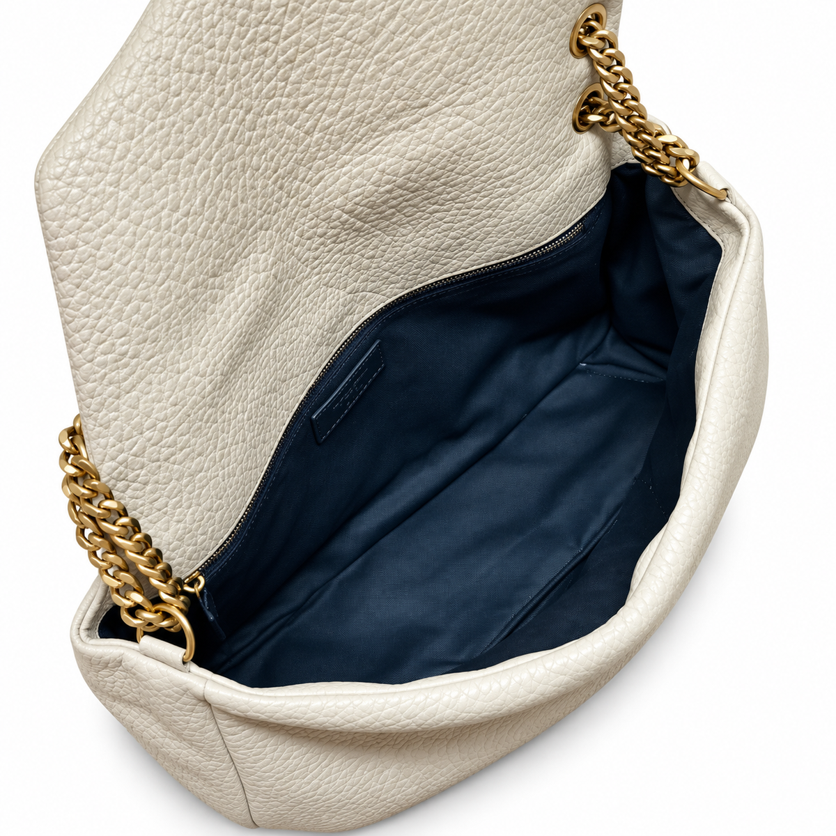 YSL Saint Laurent Envelope Large Chain Shoulder Bag Ivory