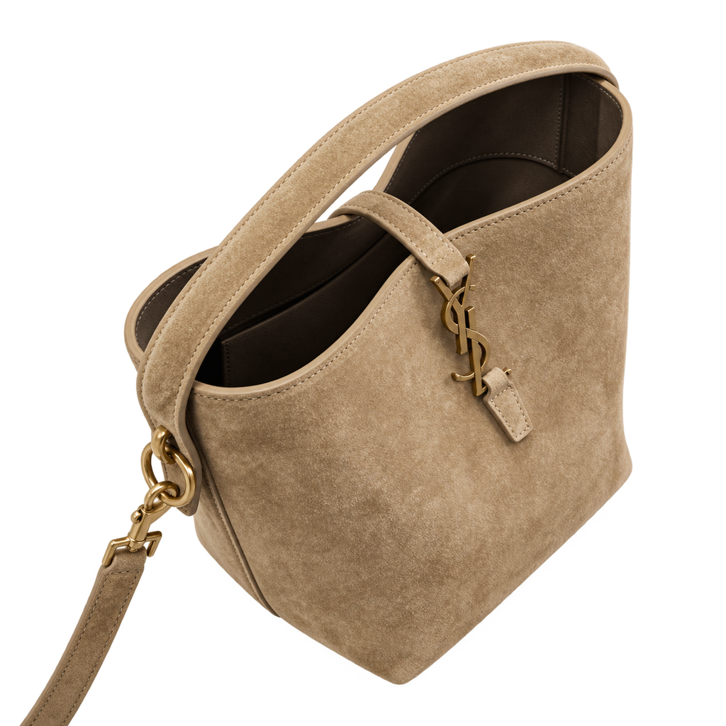YSL Le 37 Bucket Bag – Camel Suede